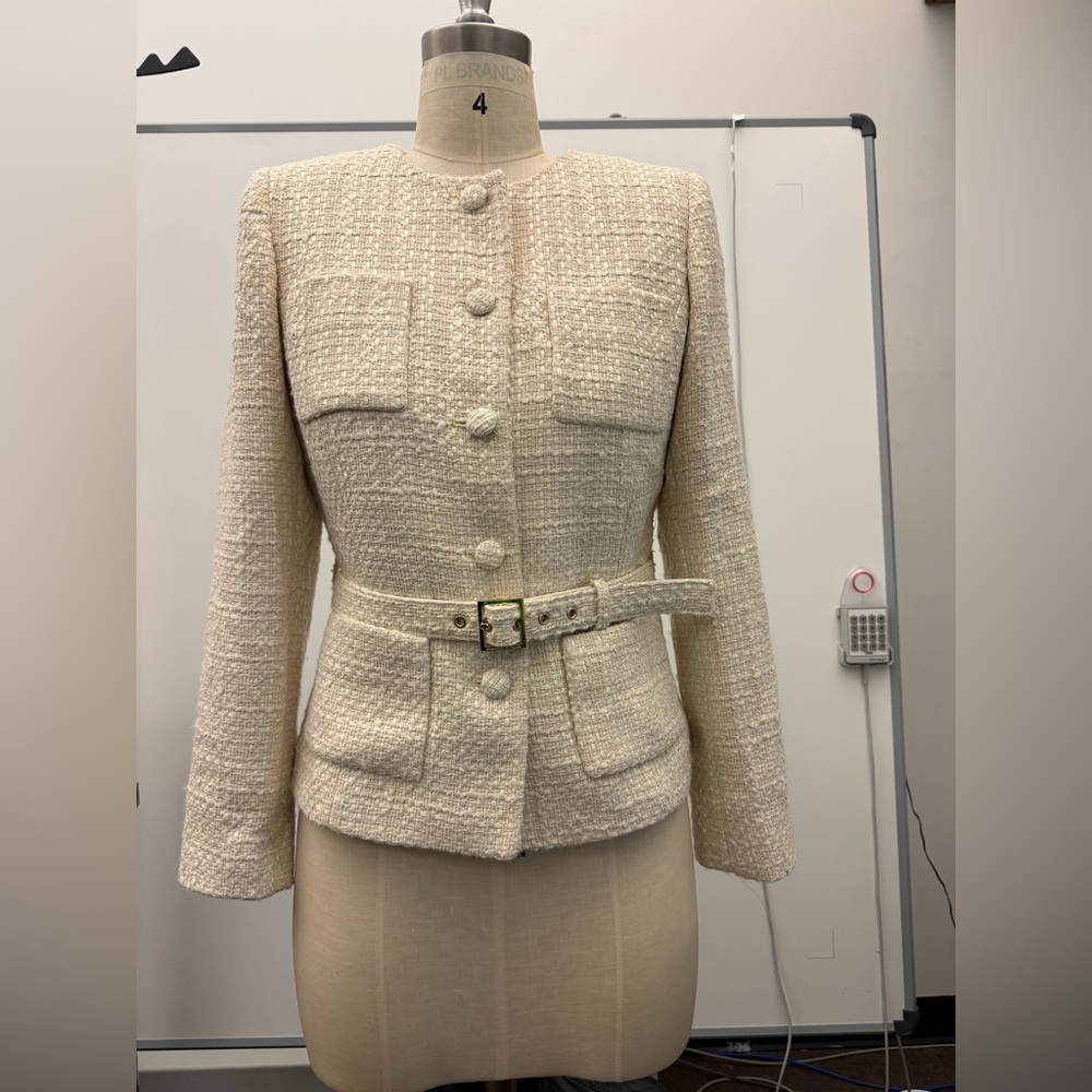 Preston & York Elegant Cream Women's Jacket - Size 6